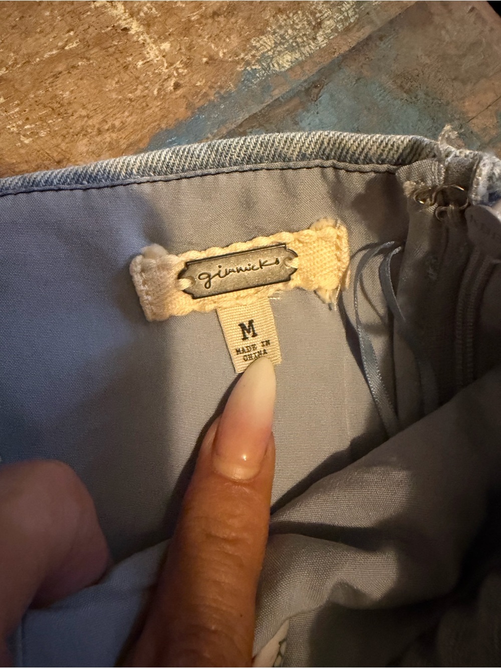 gimmicks by BKE Light Blue Button-Front Denim shirt - Picture 5 of 7